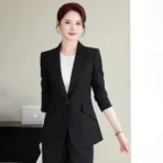 NAVIU 2 Piece Set Business Work Uniform Pants And Blazer Suit Women - Image 6