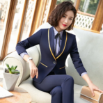 Women's Formal Office Work Pant Suits, Business Lady Uniform, Female - Image 2
